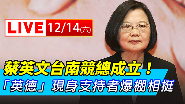 蔡英文台南競總成立!「英德」現支持者爆棚