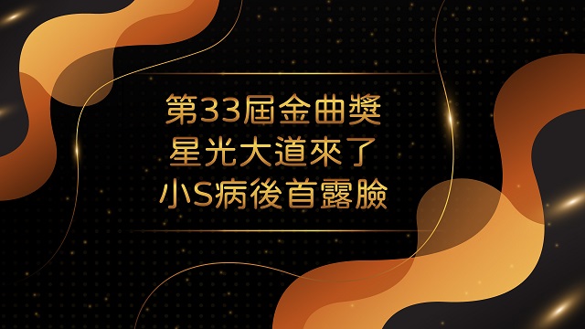 第33屆金曲獎星光大道 小S病後首露臉