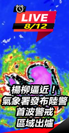 楊柳逼近！氣象署發布陸警