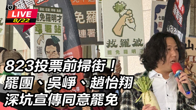 罷團、吳崢、趙怡翔深坑宣傳同意罷免