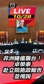 卓榮泰赴立院施政報告並備詢