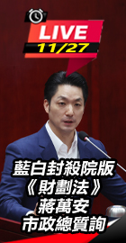 蔣萬安市政總質詢