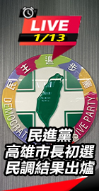 民進黨高雄市長初選民調結果