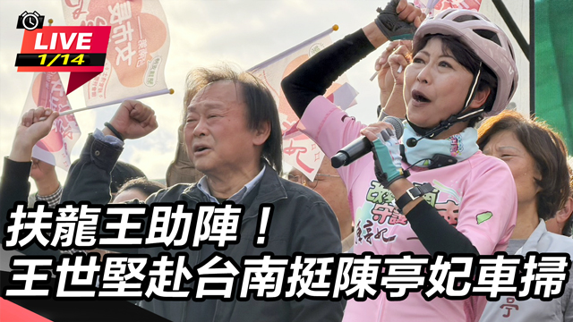 扶龍王助陣！王世堅赴台南挺陳亭妃車掃