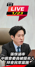 張惇涵率提名人拜會民眾黨團