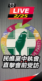 民進黨中執會直擊會前受訪