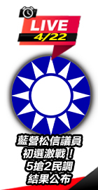 藍營松信議員初選激戰！5搶2