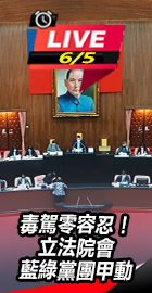 毒駕零容忍立法院藍綠黨團甲動