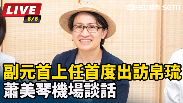 副元首上任首度出訪帛琉 蕭美琴機場談話