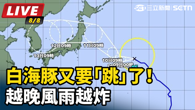 白海豚又要「跳」了！越晚風雨越炸
