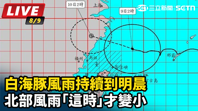 白海豚風雨持續到明晨　北部風雨「這時」才