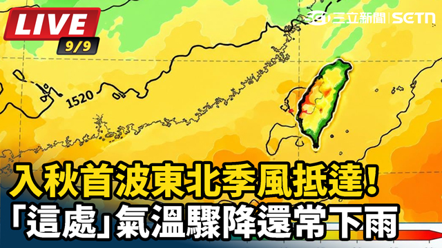 入秋首波東北季風抵達！「這處」氣溫驟降還常下雨