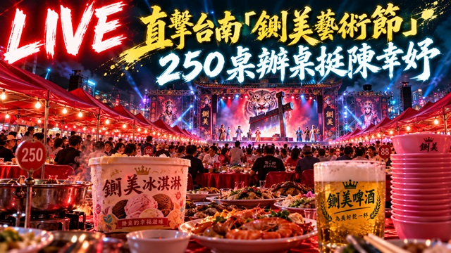 台南「鍘美藝術節」 250桌辦桌挺陳幸妤