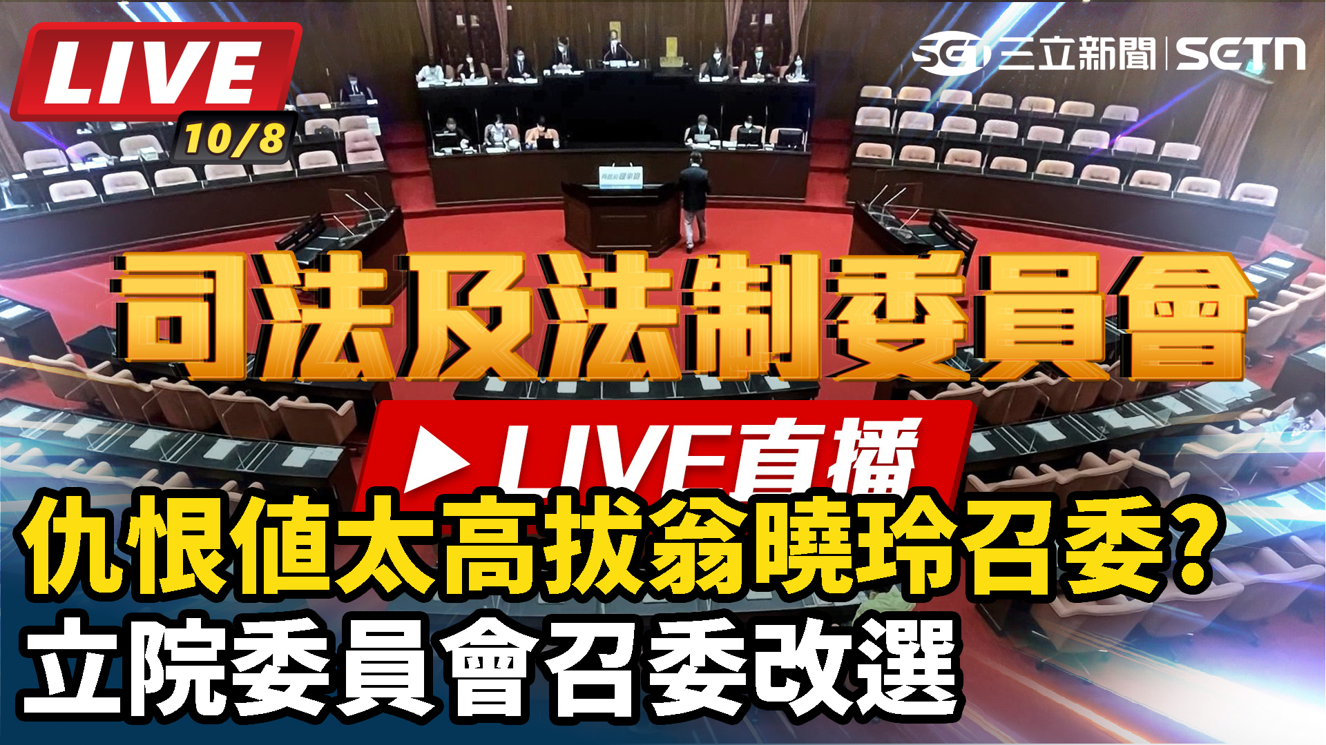 仇恨值太高拔翁曉玲召委? 立院委員會召委改選