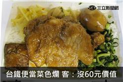 台鐵便當菜色爛 客：沒60元價值（圖／翻攝自台鐵官網）