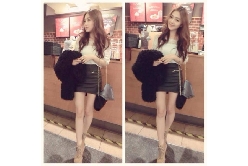 昨天去參加親愛米米婚禮的皮裙Look