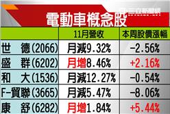 平民電動車有譜　特斯拉概念股沾光