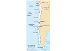 智利地圖 圖片來源：維基百科