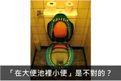 大便池內小便 是不對的？
