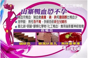 豬血泡甲醛變鴨血　恐致畸胎