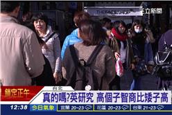 身高,智商,基因,遺傳,矮子納豆,馬英九