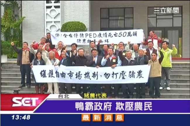 鴨霸政府不懂豬農苦？豬農跪求給活路
