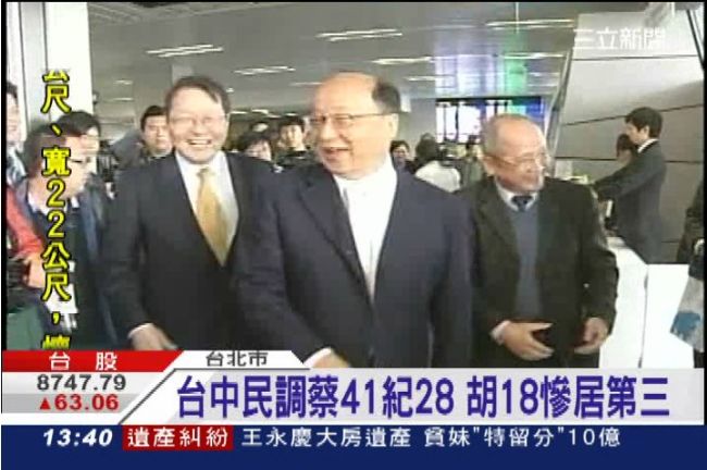 蔡錦隆民調領先　胡志強時代將落幕？