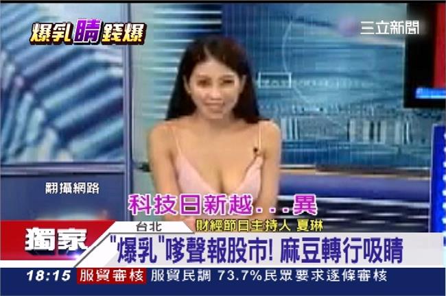 這～眼睛要看哪？夏琳爆乳深V來解盤