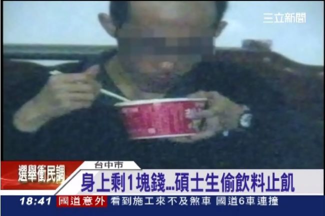 窮到剩一元！　失業碩士生偷飲料遭逮