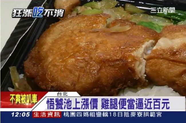 250元便當雞腿焦黑　民眾打開傻眼
