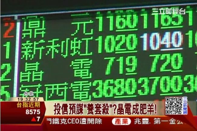晶電股價波動劇烈　投信「養套殺」？