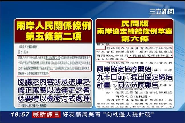 一分鐘教你看懂《兩岸協議監督條例》
