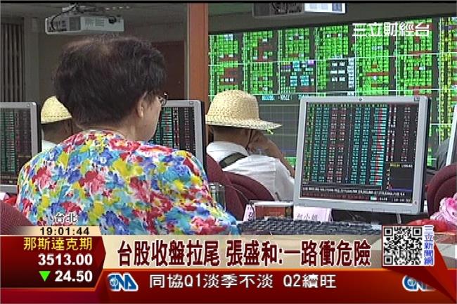 台股收盤拉尾　張盛和：一路衝危險