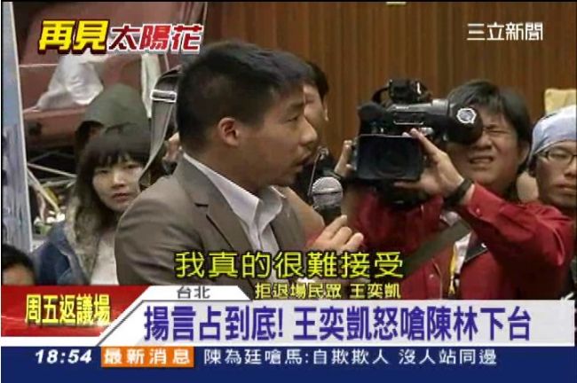 出身深藍家庭　王奕凱說服家人反服貿