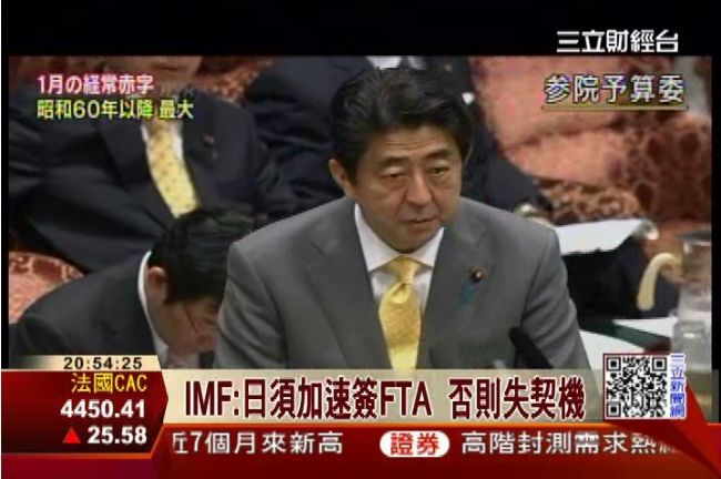 IMF下修GDP　批安倍改革不力