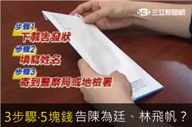3步驟、5塊錢，控告林飛帆、陳為廷
