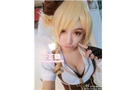 名家-卡卡洛普-于芷晴　COS魔法少女小圓的爆乳學姐