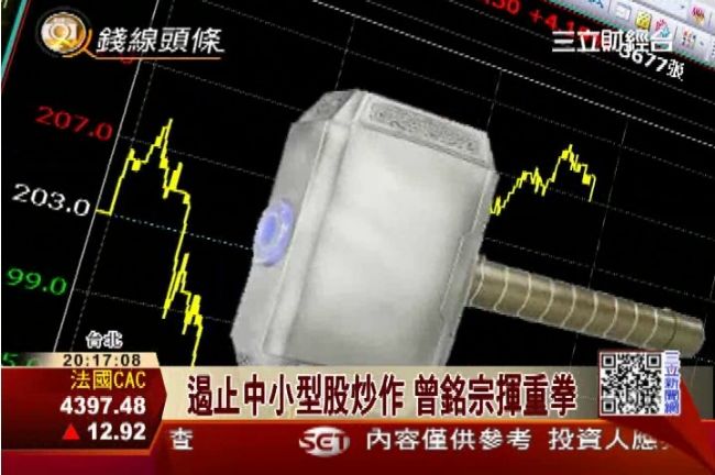 遏止中小型股炒作　曾銘宗揮重拳