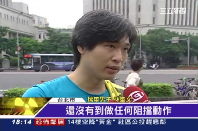 趴車男林聖文現身　嗆蔡正元冷血立委