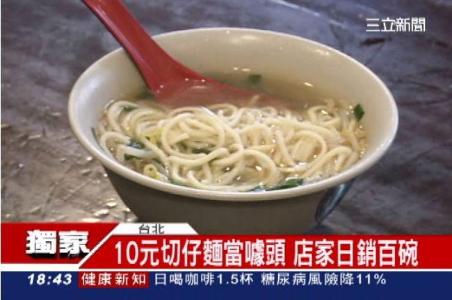 獨／只要10元！切仔麵日銷上百碗