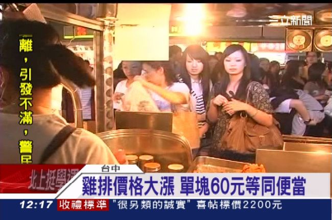 高價位雞排時代來臨！一塊漲到60元