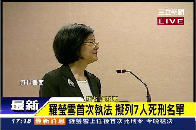 昔處決5死囚　羅瑩雪：我贊成廢死！