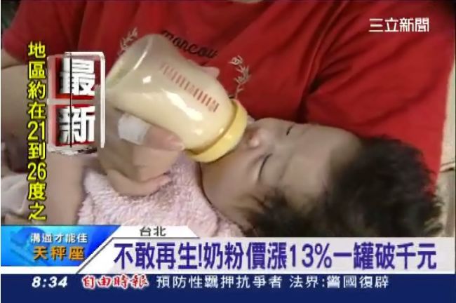 立委提案每月發2千元「嬰兒奶粉券」