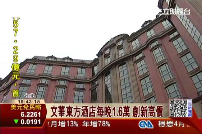 文華東方酒店將開幕　每晚1.6萬！