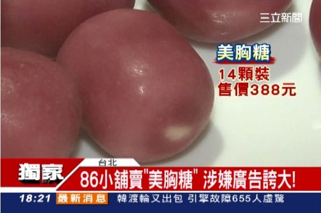小籠包變大饅頭！美胸糖廣告誇大不實