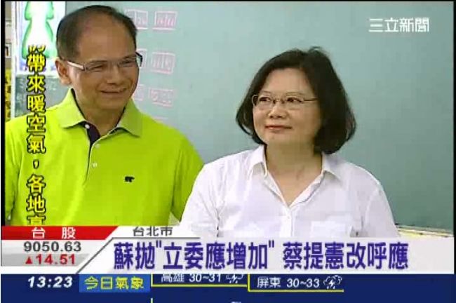 蔡英文28日接黨主席　先拋憲改主張