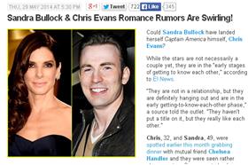 克里斯伊凡、珊卓布拉克＿外媒