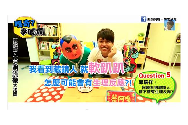 蔡阿嘎意淫藏鏡人？測謊起生理反應