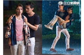 炎亞綸淋雨戲濕透 鞋子當水壺