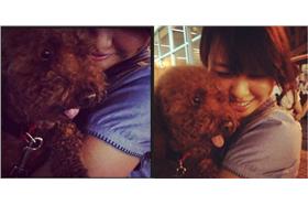 「再熱也要黏」彎彎、黃大爺出遊拍照（ＩＧ）